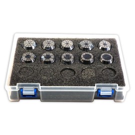 Ridiculous Machine Tools ER 25 High Precision Spring Collet SET 10 Piece 3/32" - 5/8" (0.0003) T.I.R. Machinist Choice