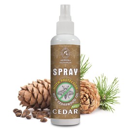 Mottenspray 250ml mit Zedernholzöl und Zitroneöl - Natürlicher Mottenschutz - Schrankerfrischer - Mottenschutz für Kleiderschrank - Duftspray - Raumspray - Mottenbekämpfung