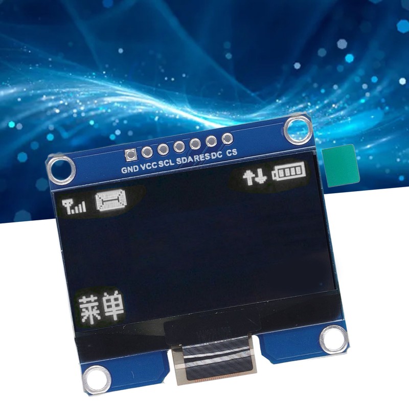 7Pin 1.54in IPS Display Module SPD0301 Drive IC 128X64 SPI