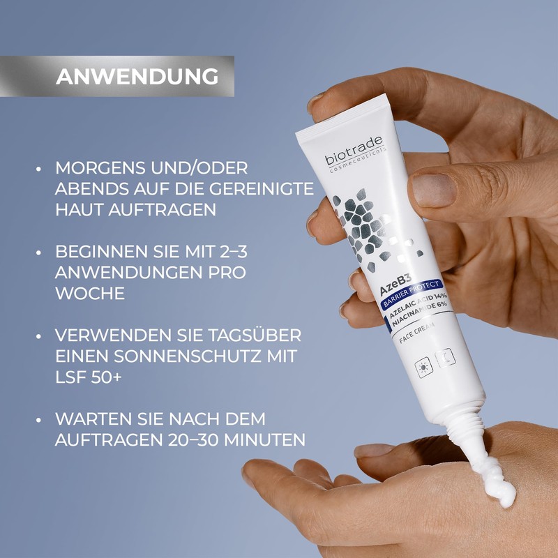 Biotrade AzeB3 Barrier Cream - Azelaic Acid 14% + Niacinamide
