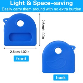 DOPENSPI 10PCS Key Cap Covers, Silicone Colorful Key Identifiers with Labels Stretchy Keys Covers Cap Protectors for Standard Keys