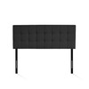 Furinno Roanne Tufted Headboard, Full, Black