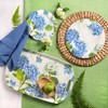 Bamboo Table Hydrangea Lattice Eco-Friendly 18 x 12-inch Serving Tray