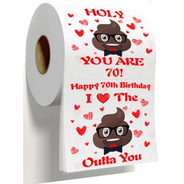 70th Birthday Toilet Paper, 70th Birthday Gifts for Him & Her, 70th Birthday Decorations for Her & Him, 70th Birthday Decorations or Gifts for Women & Men, 70th Birthday Party Favors