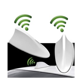 [1 piece, white] Dedicated Shark Antenna, Honda Fit, 3rd Generation, 4th Generation, GK6, GK5, GK4, GK3, Honda Freed "GB8 GB7 GB6 GB5" (H28.9~), Honda N-WGN/n Wagon Custom JH2/JH1 "H25.11 - RAM1.7)