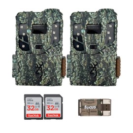 Browning 2PK Pro Scout Max Extreme HD Cellular Trail Camera Bundle with 32GB Memory Card and Reader (5 Items)
