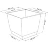 Prosper Plast DRLK250-7529U 25 x 25 x 22 cm "Ratolla"