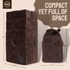 ASEBBO Insulated Lunch Bag 10L Sturdy Waxed Canvas Lunch Box