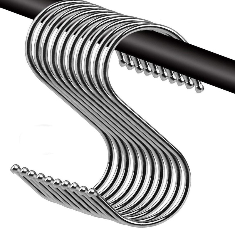 HAND ® S Hook 10-Pack Stainless 3 inch, 7.5cm, for