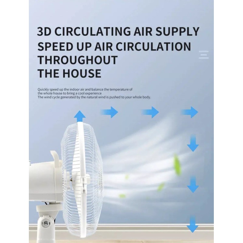 Solar New Rechargeable Fan With solar panel, USB port,LED light
