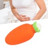 Carrot Hot Water Bottle Cute Silicone Microwaveable Anti Leakage Handheld