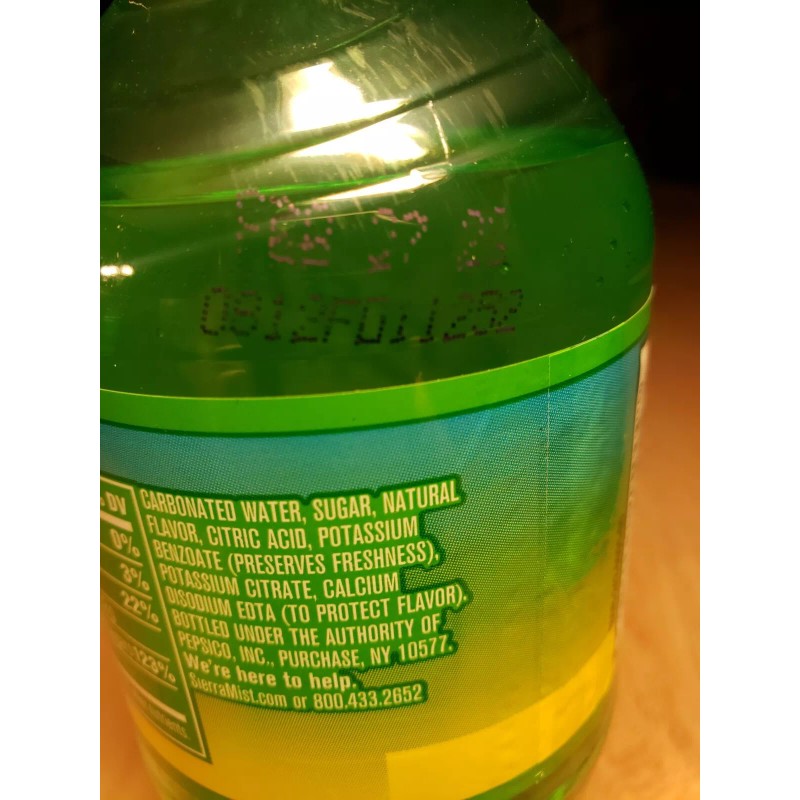 Sierra Mist Lemon Lime Soda Caffeine Free 20 oz Made