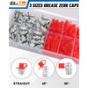 435PCS Grease Fittings Assortment, SAE & Metric Hydraulic Grease Zerk