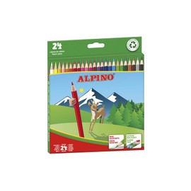 Alpino 722854 - Coloured Pencils, Wallet of 24 - Assorted Colours