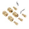 CODA RACING 4Pcs Brass Extended 7mm Hex Wheel Hubs 8mm