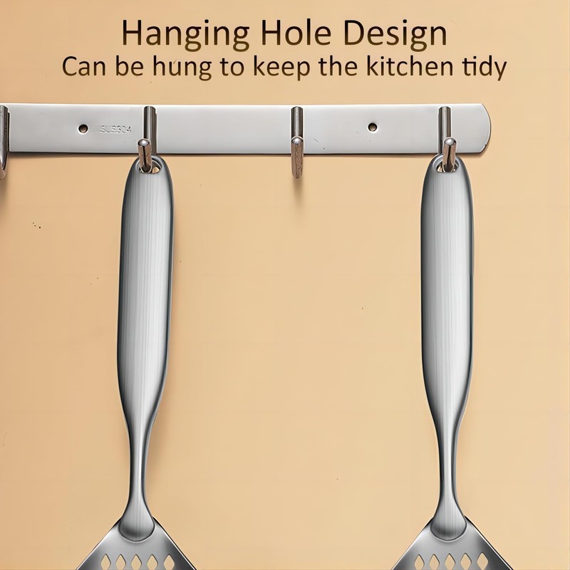 GREATLINK Large Stainless Steel Strainer with Comfort Handle and Hanging