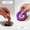 TUB RING The Ultimate Tub Drain Protector Hair Catcher/Strainer/Snare, Regular