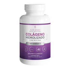 Colgeno Hidrolizado con Resveratol, Biotina y Vitaminas  60 Cpsulas  Fortalece Articulaciones, Uas y Cabello  Reduce Arrugas  Piel Radiante  Con...   