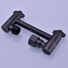 TRUSTMI Adjustable Shower Arm 4 Inch Brass Shower Head Combo