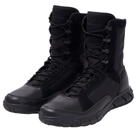 OAKLEY Tactical Boots,9-1/2,R,Blk,Plain,Men,PR