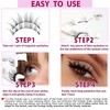 Magnetic Eyelashes, 4 Pairs Reusable Natural Look Eyelash Extensions, Self