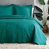 Hansleep Teal Quilt Queen Size - Damask Ultrasonic All Season