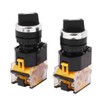 uxcell a16031500ux1771 LA38-203 AC 400V 10A 2 Position ON/Off Rotary