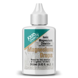 Keto Chow Gotas de suplemento de cloruro de magnesio iónico  Aporta magnesio, electrolitos y oligoelementos que el cuerpo necesita  Procedente del... 