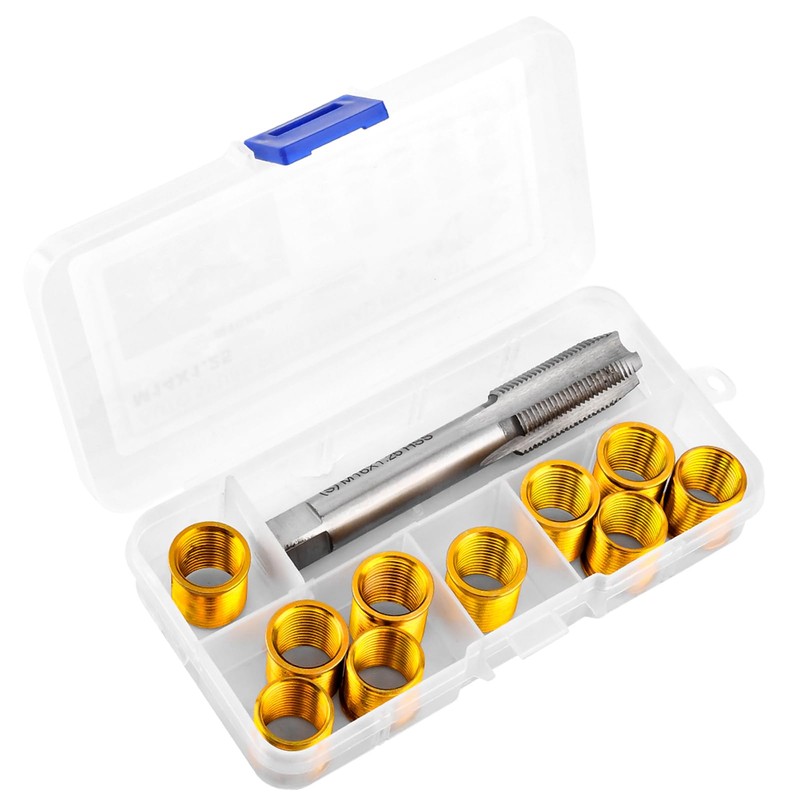 NINEFOX Spark Plug Thread Repair Kit M14x1.25, Thread Spark Plug