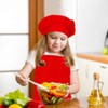 CRJHNS Kids Apron and Chef Hat Set, Adjustable Cotton Child