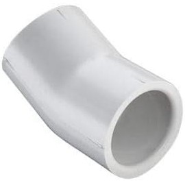 Spears 416 Series PVC Pipe Fitting, 22.2 Degree Elbow, Schedule 40 (1, 3/4")