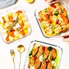 2.4QT Square Glass Baking Dish - 9x9In Square Baking Dish