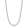 AMITER Silver Painted Bead Necklace, 3mm - 8mm Ball Beaded