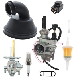 13200-40B00 LT 80 Carburetor Replacement for Suzuki Quadsport 80 LT80 1987 1988 1889 1990 1991-2006 2x4 13200-40B10 Carb with Intake Manifold Fuel Filter