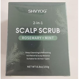 SHVYOG Scalp Scrub, Rosemary Scalp Exfoliator Scrub-250g/8.8oz