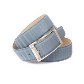 Anthoni Crown Women's Leather Belt, sky blue