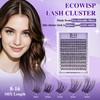B&Q EcoWisp 144 Cluster False Eyelashes, Soft Thin Band, 8-16mm