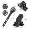 Carbon Fibre Integrated Bicycle Computer GPS Mount for Wahoo, Garmin,