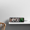 Tuperoymse Digital Wall Clock Temperature and Humidity Display Night Mode