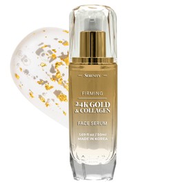 Serenity Serenity Dew 24K Gold & Collagen Face Serum - Dermatologist Tested Anti-Aging Korean Skin Care - Calms, Soothes, Hydrates & Firms Skin - Vegan Clean Beauty Formula - 1.69 Fl Oz