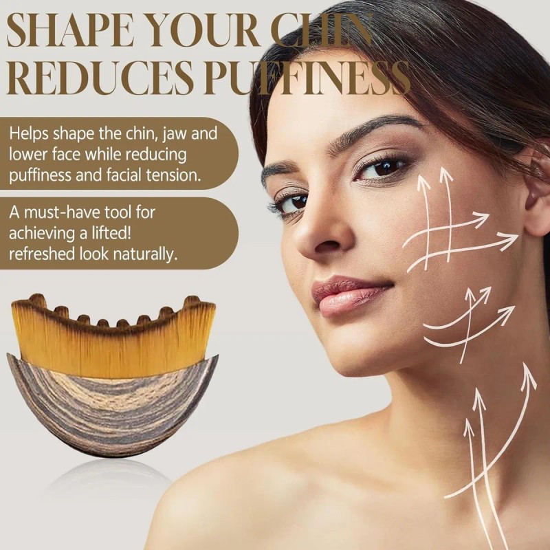 Cepillo De Masaje Facial Para Contorno, 2 Unidades