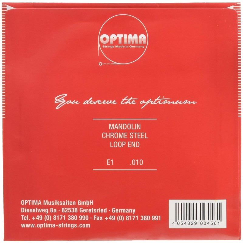 オプティマ(OPTIMA)マンドリン弦 レッド1E(2本入) No.2101