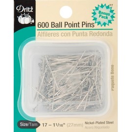 Dritz Ball Point Pins 600/Pkg-Size 17