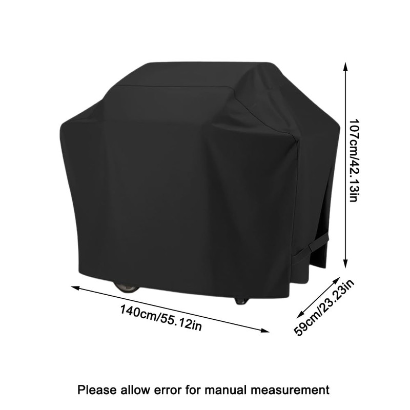 Griddle Cover, 140x59x107cm 600D Oxford Cloth Heavy Duty Waterproof BBQ
