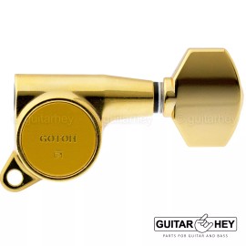 GOTOH (1) NEW Gotoh SG381-07 SINGLE Guitar Tuning Machine Head - SOLD INDIVIDUALLY - Gold, Treble Side