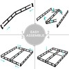 Vaciwe 4 Inch Full Box Spring Heavy Duty Metal Box