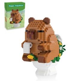 MJDDJA Capy-bara Mini Building Blocks for Kid,Party Favors for Kid 10-14,Micro Blocks Capy-bara Gift for Boys Girls, Gifts for Women or Men (M3147)