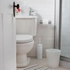 Autumn Alley White Farmhouse Bathroom Trash Can and Toilet Bowl