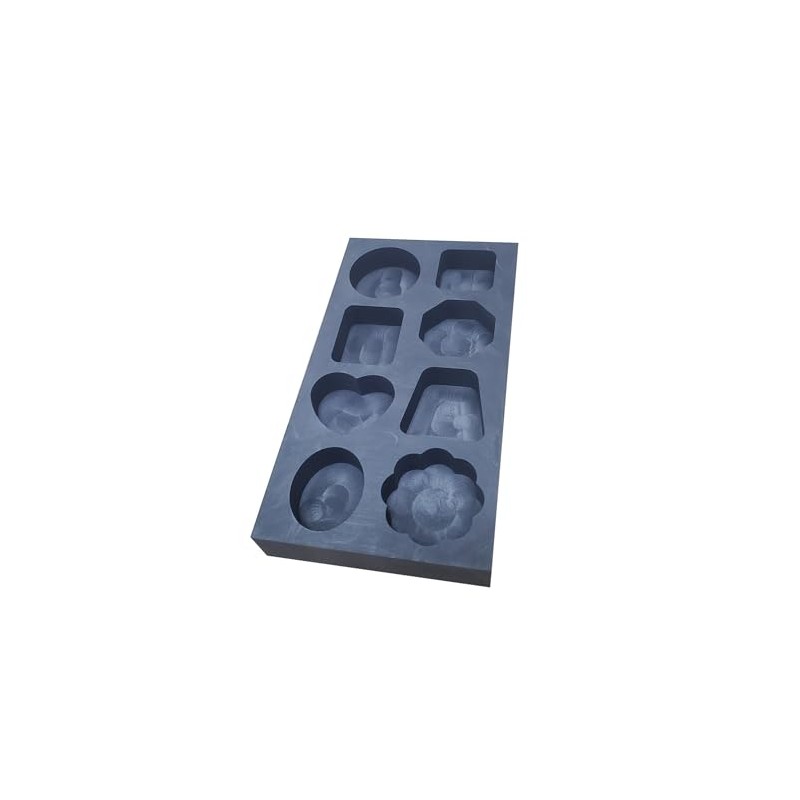 OTOOLWORLD 8 in 1 Graphite Casting Ingot Mold Metal Refining