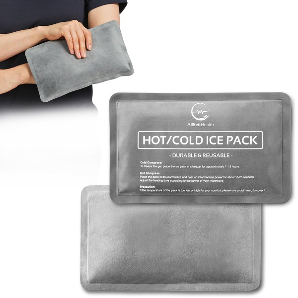 2 Pack Reusable Ice Packs for Injuries - Soft Ice